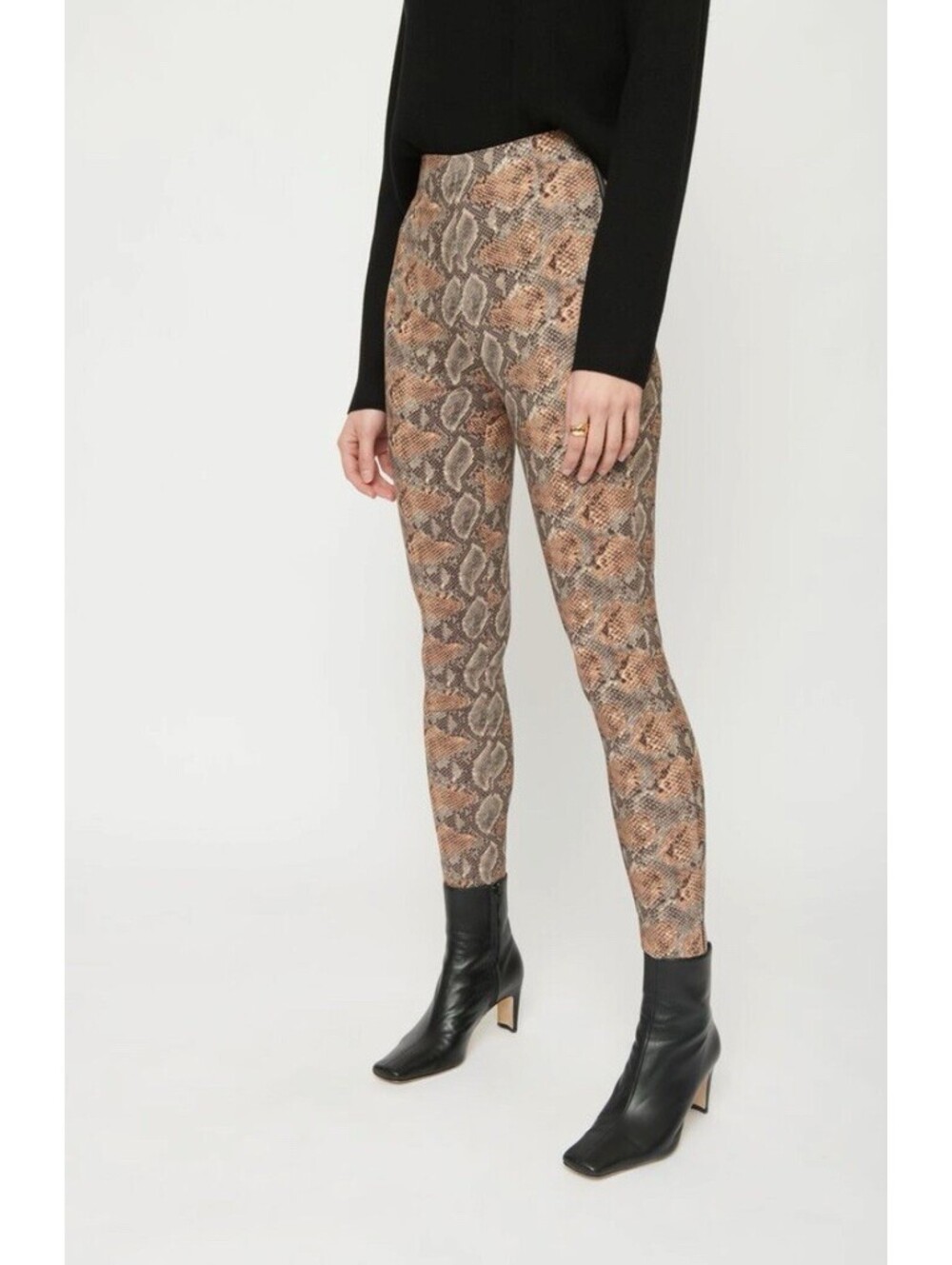 NWT Dynamite Women's Christy Faux Snakeskin Skinny Pant Petite S PS Punk Alt